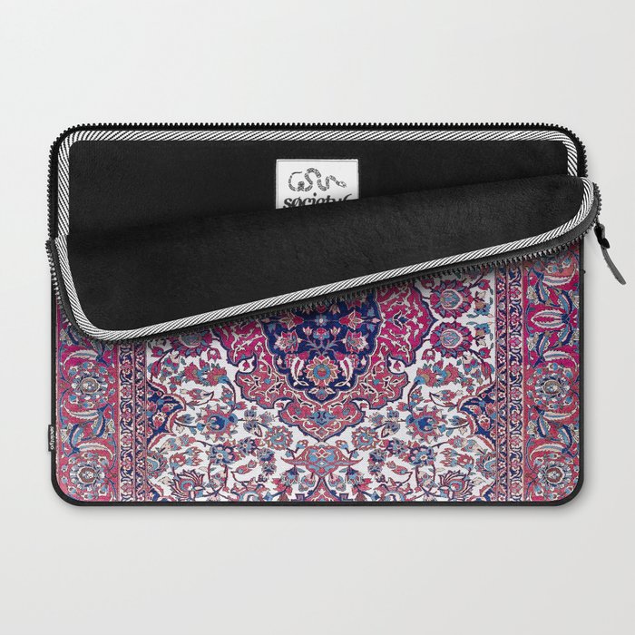 Esfahan Central Persian Rug Print Laptop Sleeve Gallery Image 2