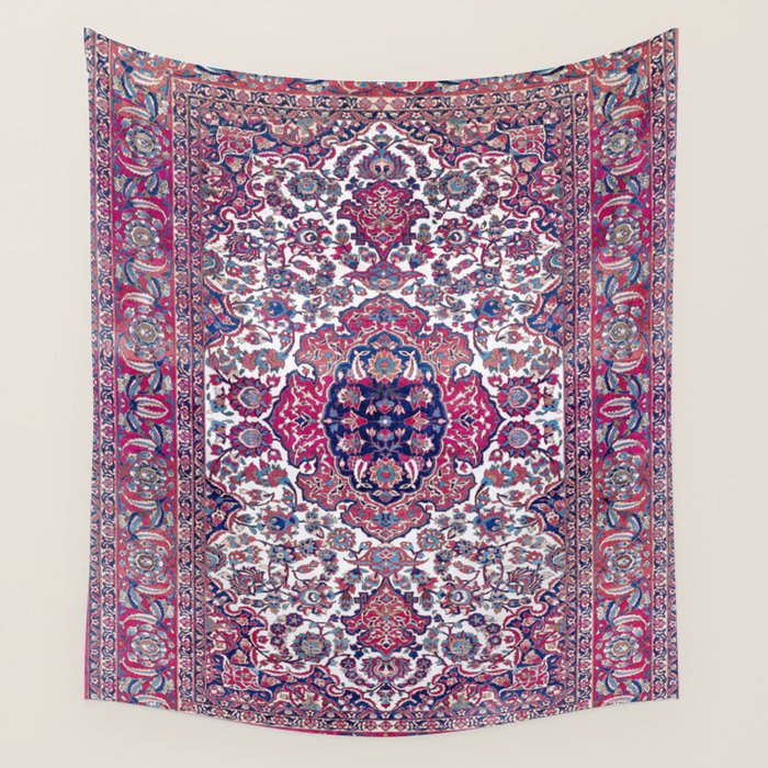 Esfahan Central Persian Rug Print Wall Tapestry Gallery Image 4
