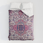 Esfahan Central Persian Rug Print Duvet Cover Gallery Image 6