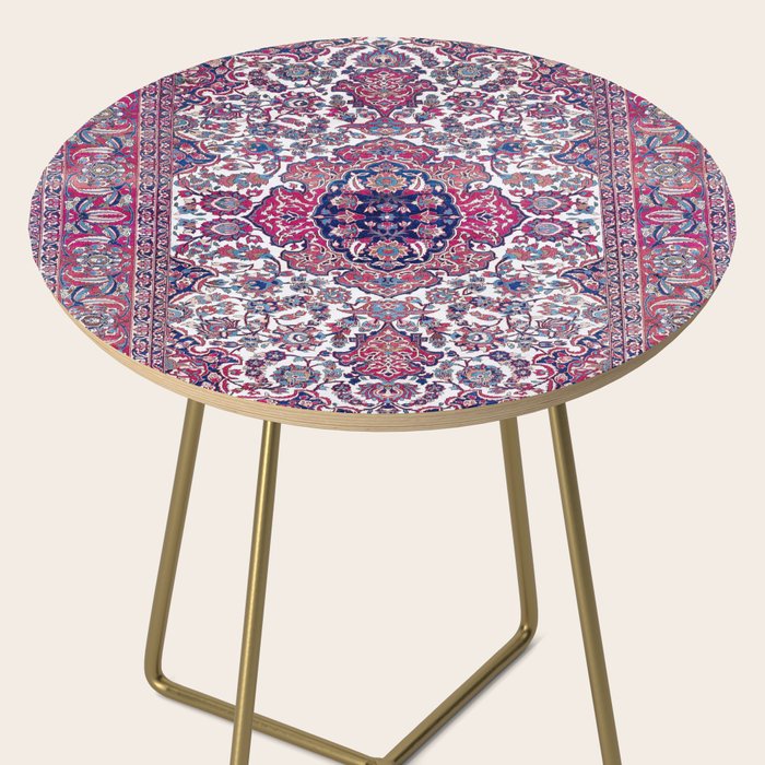 Esfahan Central Persian Rug Print Side Table Gallery Image 2