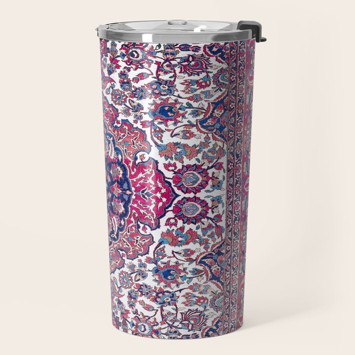 Esfahan Central Persian Rug Print Travel Mug Gallery Image 2
