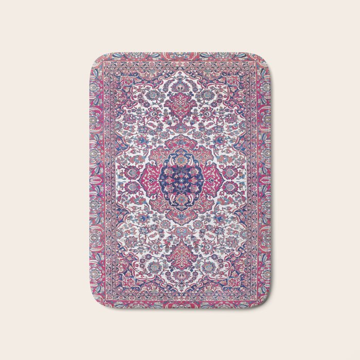 Esfahan Central Persian Rug Print Bath Mat Gallery Image 1
