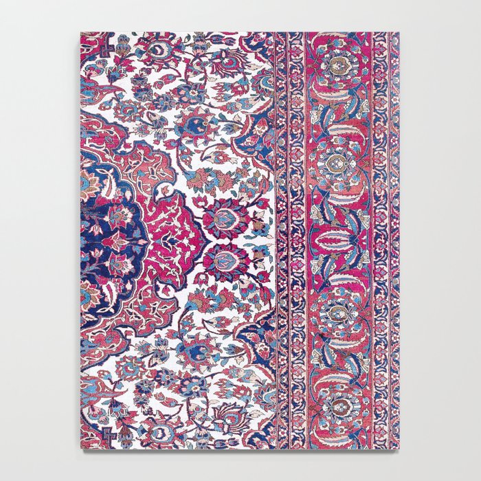 Esfahan Central Persian Rug Print Notebook Gallery Image 4