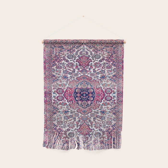 Esfahan Central Persian Rug Print Wall Hanging Gallery Image 1