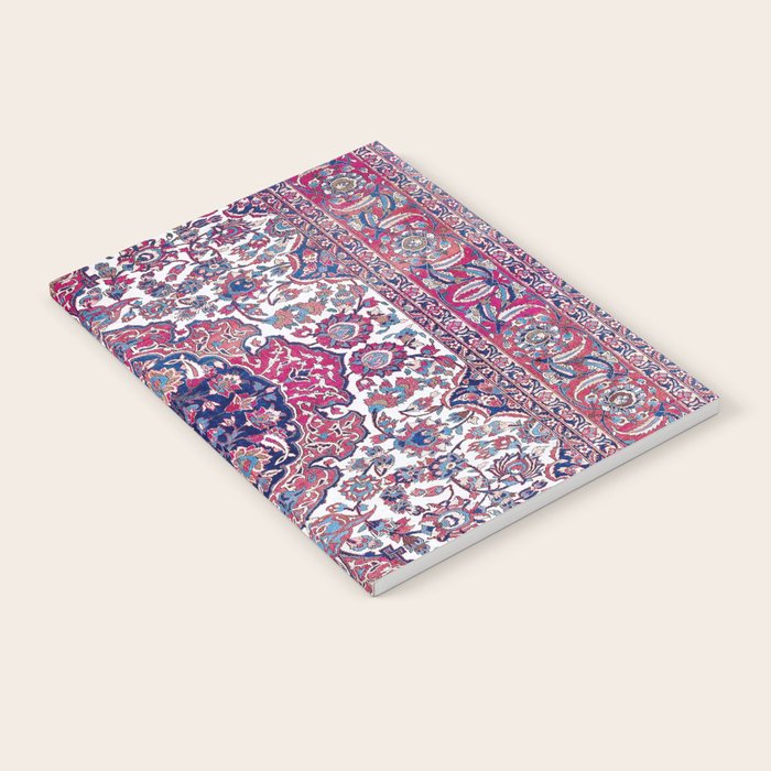 Esfahan Central Persian Rug Print Notebook Gallery Image 2