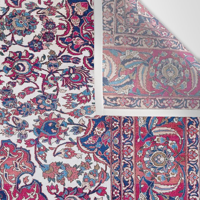 Esfahan Central Persian Rug Print Wall Tapestry Gallery Image 3
