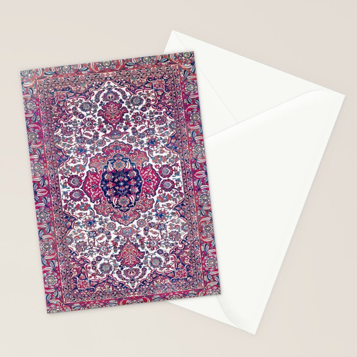 Esfahan Central Persian Rug Print Stationery Card Gallery Image 2