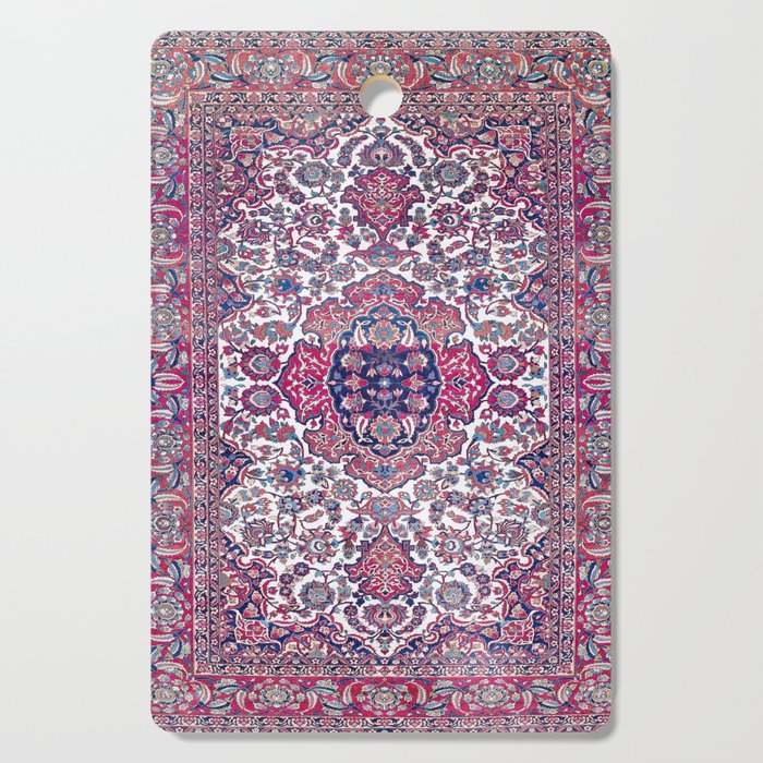 Esfahan Central Persian Rug Print Cutting Board Gallery Image 1