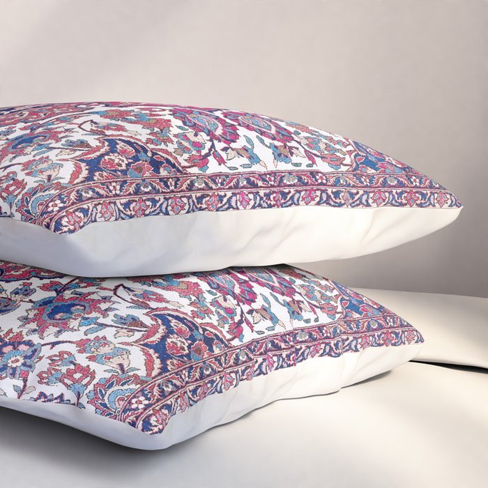Esfahan Central Persian Rug Print Pillow Sham Gallery Image 3