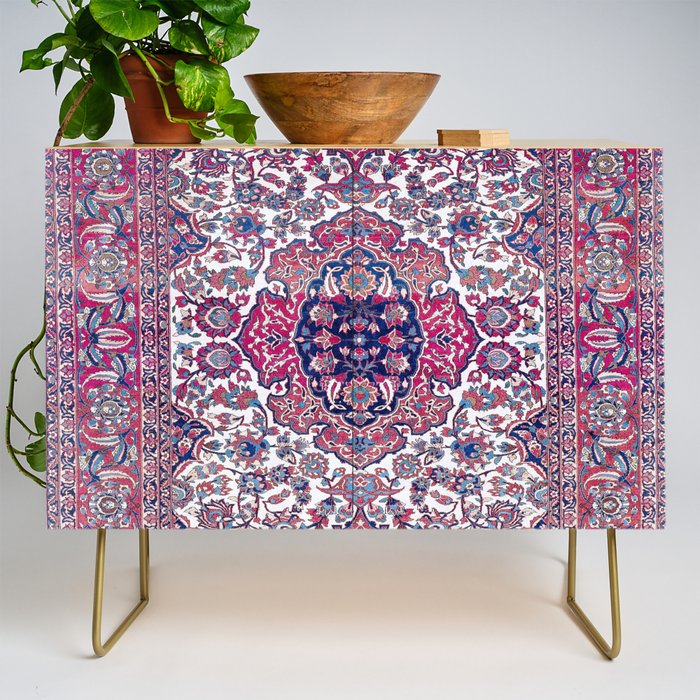 Esfahan Central Persian Rug Print Credenza Gallery Image 1