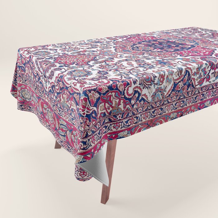 Esfahan Central Persian Rug Print Tablecloth Gallery Image 1