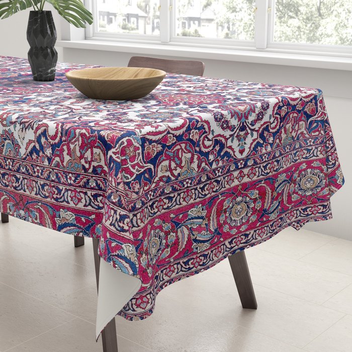 Esfahan Central Persian Rug Print Tablecloth Gallery Image 3