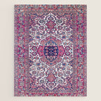 Esfahan Central Persian Rug Print Jigsaw Puzzle Gallery Image 1