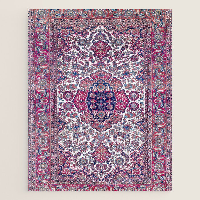 Esfahan Central Persian Rug Print Jigsaw Puzzle Gallery Image 1