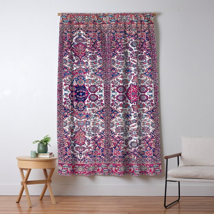Esfahan Central Persian Rug Print Window Curtain Gallery Image 5