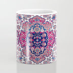 Esfahan Central Persian Rug Print Coffee Mug Gallery Image 4
