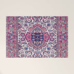 Esfahan Central Persian Rug Print Welcome Mat Gallery Image 1