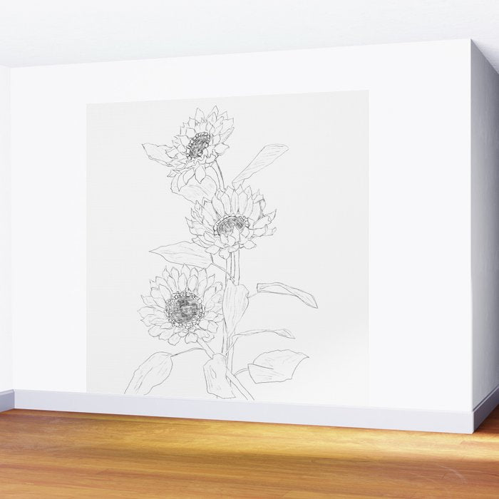Sunflower Line Sami Wall Mural Gallery Image 2