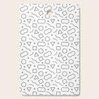 Fun geometric doodle shape art pattern Cutting Board Gallery Image 1