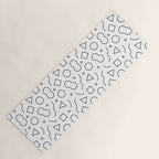 Fun geometric doodle shape art pattern Yoga Mat Gallery Image 1