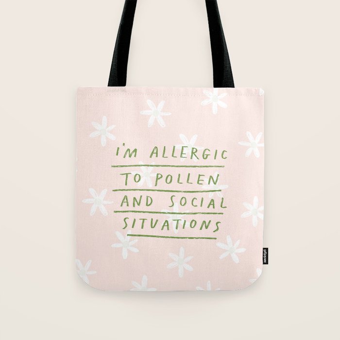 Allergic To Pollen Tote Bag Gallery Image 1
