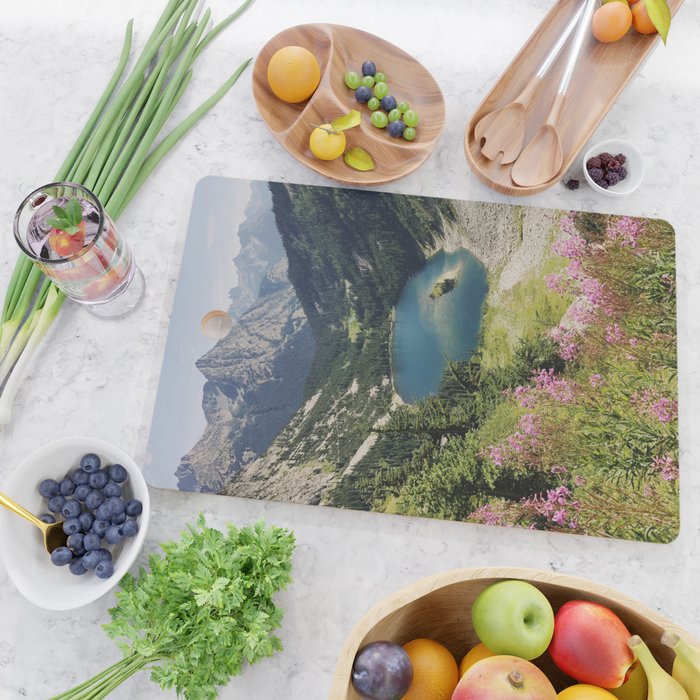 Cascade Summer Wildflowers Cutting Board Gallery Image 2