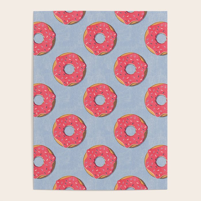 FAST FOOD / Donut - pattern Poster Gallery Image 4