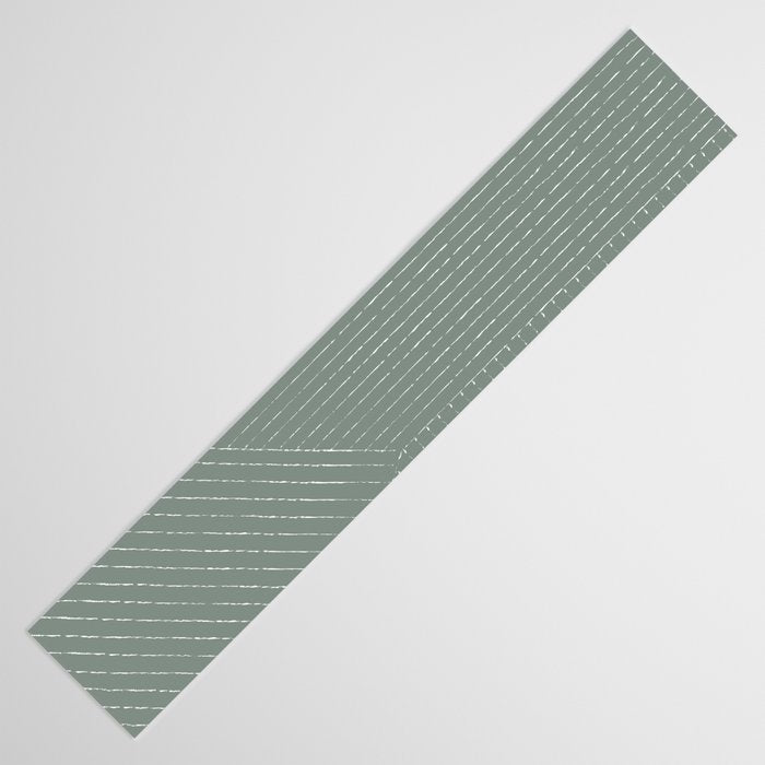Lines (Linen Green) Table Runner Gallery Image 3