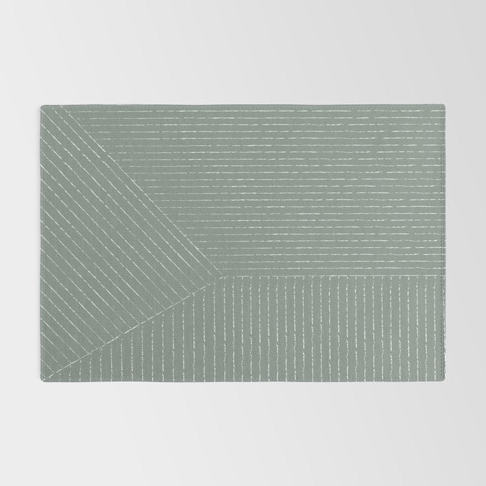 Lines (Linen Green) Rug Gallery Image 2
