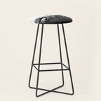 Art in motion - running horses black and white Stool Gallery Image 1