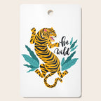 Tigers and tropical leaves. Cutting Board Gallery Image 1