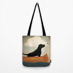 Black Lab Labrador Retriever Dog Canoe Ride Tote Bag Gallery Image 2