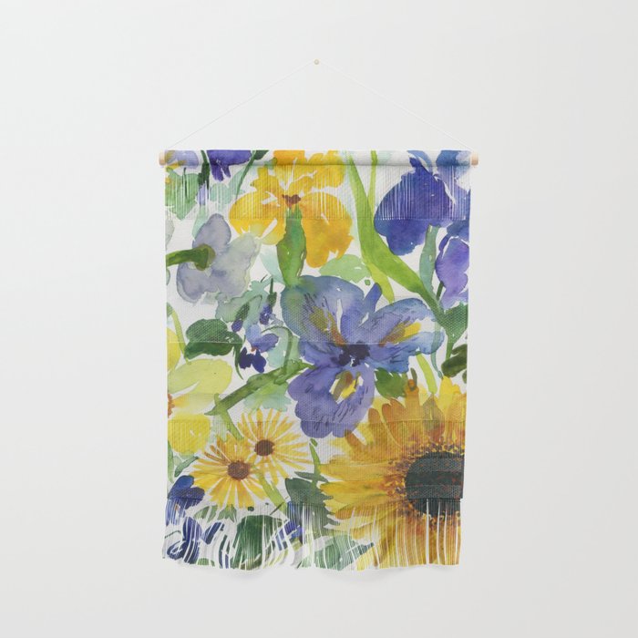 daffodil, iris and sunflower Wall Hanging Gallery Image 1