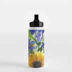 daffodil, iris and sunflower Water Bottle Gallery Image 2
