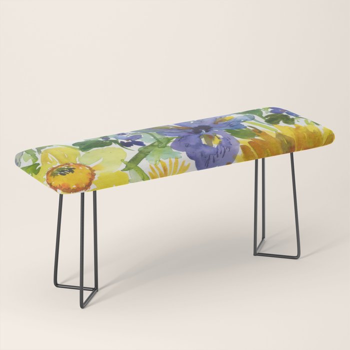 daffodil, iris and sunflower Bench Gallery Image 1