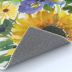 daffodil, iris and sunflower Rug Gallery Image 4