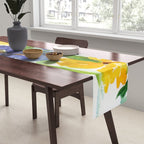 daffodil, iris and sunflower Table Runner Gallery Image 2
