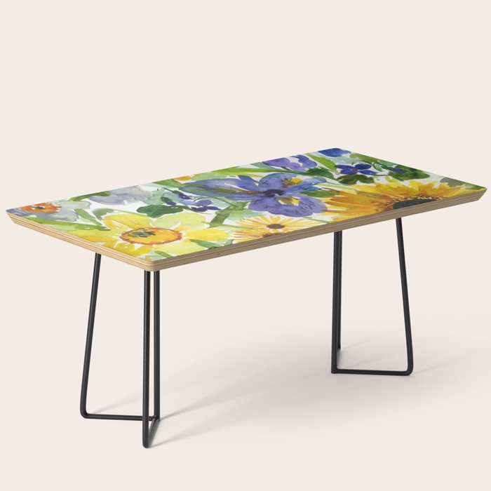 daffodil, iris and sunflower Coffee Table Gallery Image 1