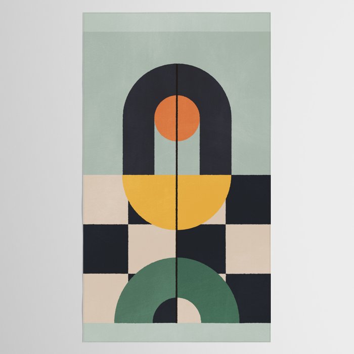 Geometric Abstraction 73 Tablecloth Gallery Image 2