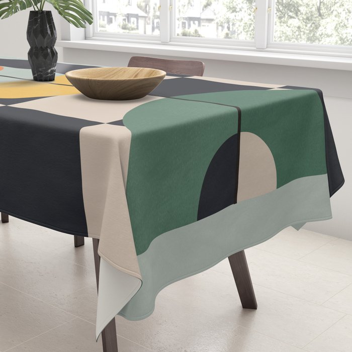 Geometric Abstraction 73 Tablecloth Gallery Image 3