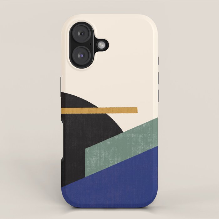 Geometric Compo 1 Filet - blue iPhone Case Gallery Image 1