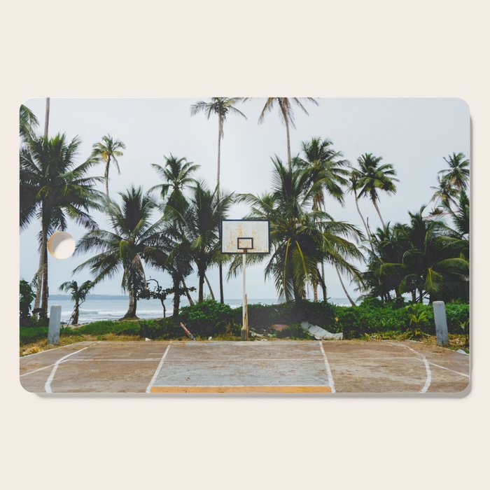Basketball on Isla Bastimento, Bocas del Toro, Panama Cutting Board Gallery Image 1