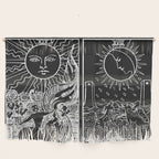The Sun and Moon Tarot Cards | Obsidian & Pearl Wall Hanging Gallery Image 1