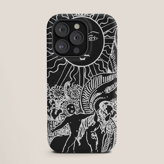 The Sun and Moon Tarot Cards | Obsidian & Pearl iPhone Case Gallery Image 19