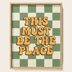 This Must Be The Place (Green Checkerboard) Serving Tray Gallery Image 1