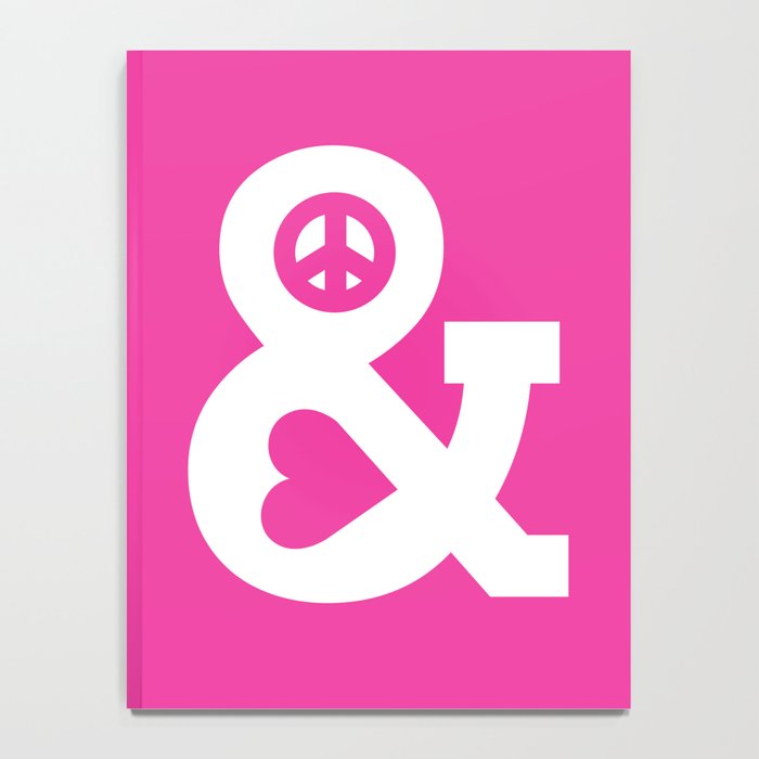 Peace and Love (pink edition) Notebook Gallery Image 4