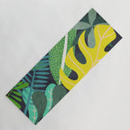 Tropical Jungle Leaves Yoga Mat Gallery Image 1