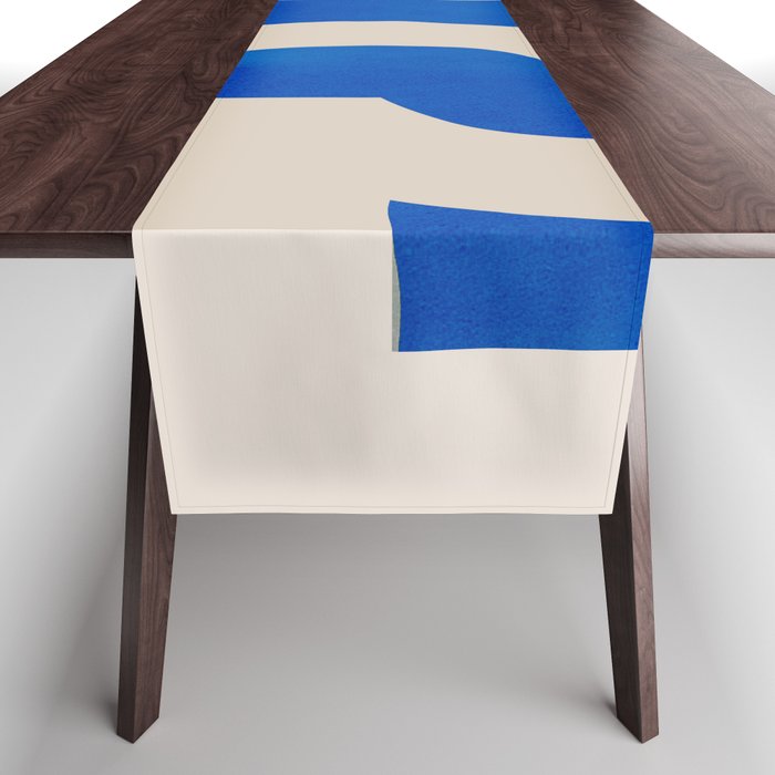 Minimal Geometric Shapes 230 Table Runner Gallery Image 1