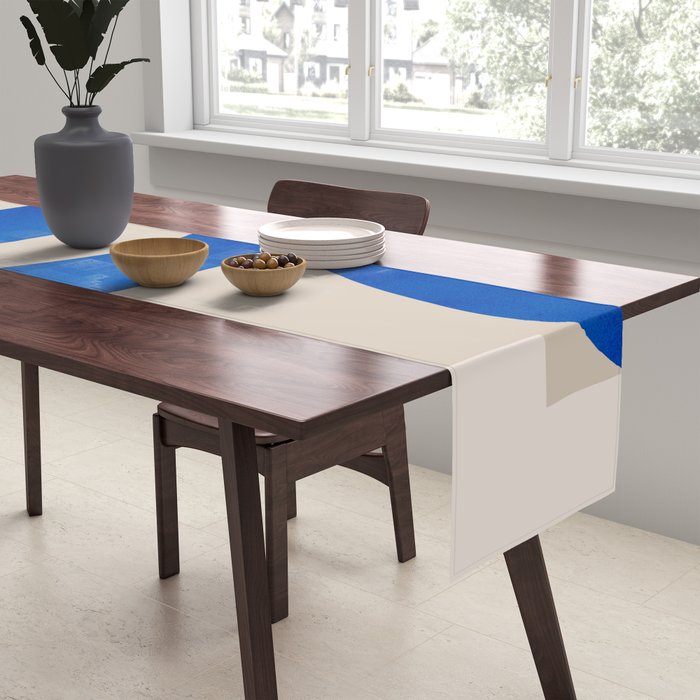 Minimal Geometric Shapes 230 Table Runner Gallery Image 2