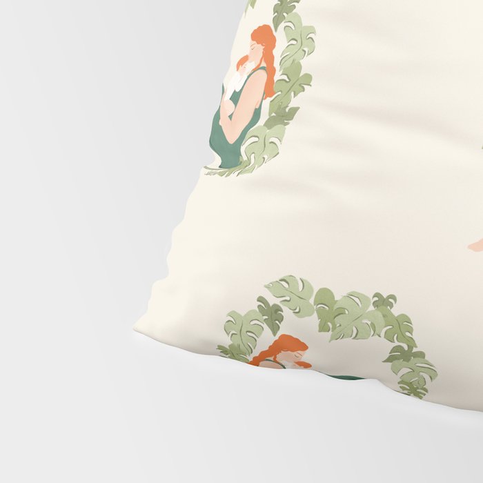 Maternal Bond (Red) Pillow Sham Gallery Image 4